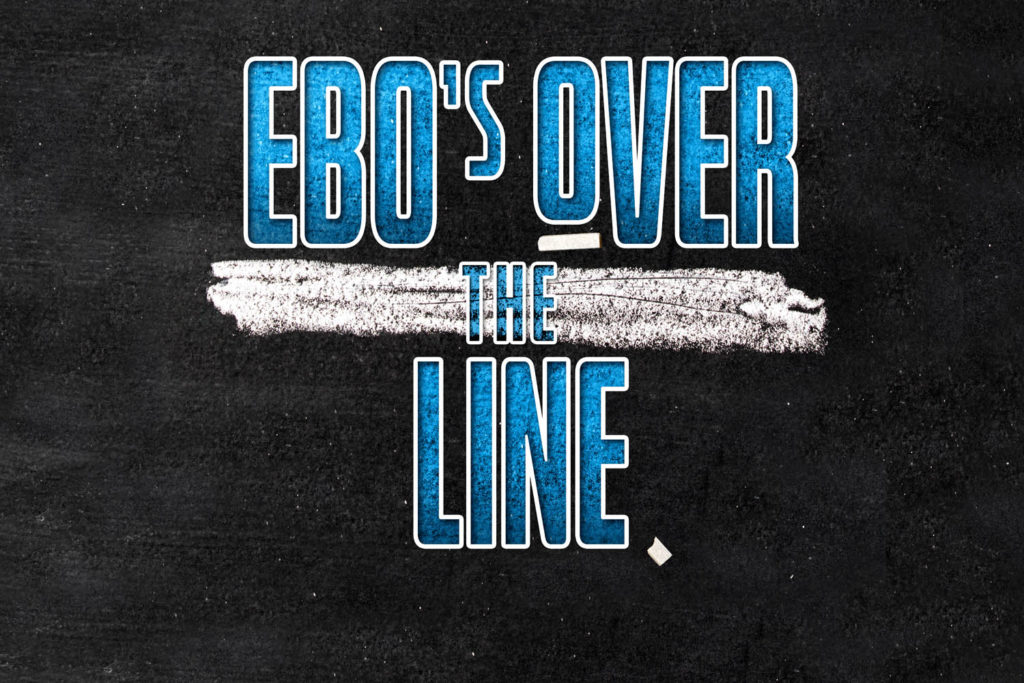 Ebo's over the line